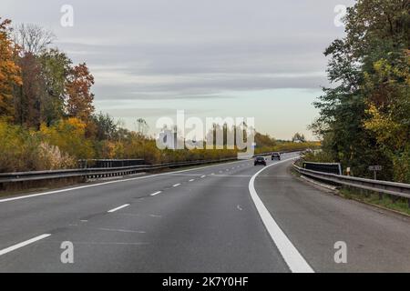 Autumn view of D11 expressway, Czech Republic Stock Photo - Alamy
