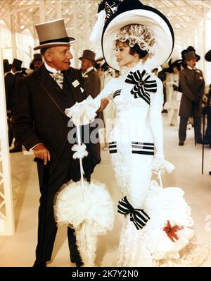 Usa. Audrey Hepburn And Wilfrid Hyde-white In A Scene From The (c 