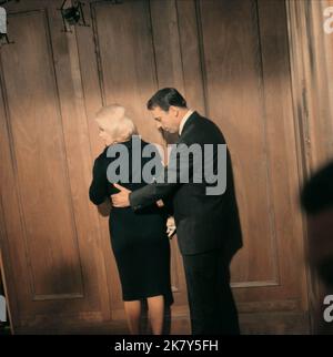 Marlyn Monroe Wth Drector George Cukor Havng a Fun Moment on Set