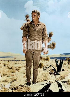 Steve Mcqueen Film: Nevada Smith (1966) Characters: Nevada Smith  Director: Henry Hathaway 10 June 1966   **WARNING** This Photograph is for editorial use only and is the copyright of PARAMOUNT and/or the Photographer assigned by the Film or Production Company and can only be reproduced by publications in conjunction with the promotion of the above Film. A Mandatory Credit To PARAMOUNT is required. The Photographer should also be credited when known. No commercial use can be granted without written authority from the Film Company. Stock Photo