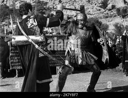 Richard Egan Film: The 300 Spartans (1968) Characters: King Leonidas  Director: Rudolph Mate 01 August 1962   **WARNING** This Photograph is for editorial use only and is the copyright of 20TH CENTURY FOX and/or the Photographer assigned by the Film or Production Company and can only be reproduced by publications in conjunction with the promotion of the above Film. A Mandatory Credit To 20TH CENTURY FOX is required. The Photographer should also be credited when known. No commercial use can be granted without written authority from the Film Company. Stock Photo