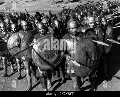 Greek Soldiers Film: The 300 Spartans (1962)   Director: Rudolph Mate 01 August 1962   **WARNING** This Photograph is for editorial use only and is the copyright of 20TH CENTURY FOX and/or the Photographer assigned by the Film or Production Company and can only be reproduced by publications in conjunction with the promotion of the above Film. A Mandatory Credit To 20TH CENTURY FOX is required. The Photographer should also be credited when known. No commercial use can be granted without written authority from the Film Company. Stock Photo