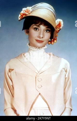 Audrey Hepburn Film: My Fair Lady (USA 1964) Characters: Eliza Doolittle  Director: George Cukor 21 October 1964   **WARNING** This Photograph is for editorial use only and is the copyright of WARNER BROS. and/or the Photographer assigned by the Film or Production Company and can only be reproduced by publications in conjunction with the promotion of the above Film. A Mandatory Credit To WARNER BROS. is required. The Photographer should also be credited when known. No commercial use can be granted without written authority from the Film Company. Stock Photo