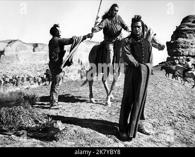 Gilbert Roland Film: Cheyenne Autumn (1964) Characters: Dull Knife  Director: John Ford 03 October 1964   **WARNING** This Photograph is for editorial use only and is the copyright of WARNER BROS and/or the Photographer assigned by the Film or Production Company and can only be reproduced by publications in conjunction with the promotion of the above Film. A Mandatory Credit To WARNER BROS is required. The Photographer should also be credited when known. No commercial use can be granted without written authority from the Film Company. Stock Photo