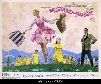 Julie Andrews & Christopher Plummer Poster Film: The Sound Of Music (USA 1965) Characters: Maria, Captain Von Trapp  Director: Robert Wise 02 March 1965   **WARNING** This Photograph is for editorial use only and is the copyright of 20TH CENTURY FOX and/or the Photographer assigned by the Film or Production Company and can only be reproduced by publications in conjunction with the promotion of the above Film. A Mandatory Credit To 20TH CENTURY FOX is required. The Photographer should also be credited when known. No commercial use can be granted without written authority from the Film Company. Stock Photo