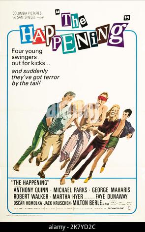 Movie Poster Film: The Happening (1963)   Director: Elliot Silverstein 01 March 1967   **WARNING** This Photograph is for editorial use only and is the copyright of DOVER PRODUCTIONS and/or the Photographer assigned by the Film or Production Company and can only be reproduced by publications in conjunction with the promotion of the above Film. A Mandatory Credit To DOVER PRODUCTIONS is required. The Photographer should also be credited when known. No commercial use can be granted without written authority from the Film Company. Stock Photo