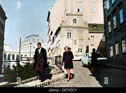 Ira Von Fürstenberg With Peter Lawford During The Shooting Of The Film ...