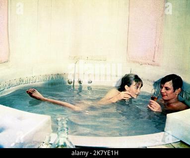 SUSAN GEORGE and MICHAEL YORK in THE STRANGE AFFAIR 1968 director DAVID