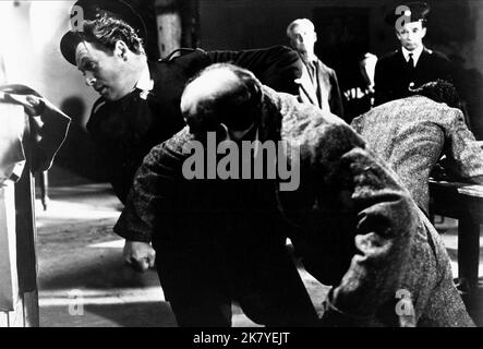 Patrick Mcgoohan Film: The Quare Fellow;  (1962) Characters: Thomas Crimmin  Director: Arthur Dreifuss 01 October 1962   **WARNING** This Photograph is for editorial use only and is the copyright of The Film Company and/or the Photographer assigned by the Film or Production Company and can only be reproduced by publications in conjunction with the promotion of the above Film. A Mandatory Credit To The Film Company is required. The Photographer should also be credited when known. No commercial use can be granted without written authority from the Film Company. Stock Photo