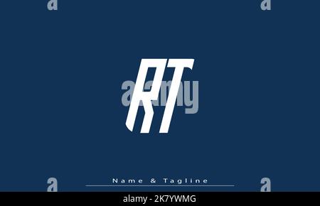 Alphabet letters Initials Monogram logo RT , TR Stock Vector