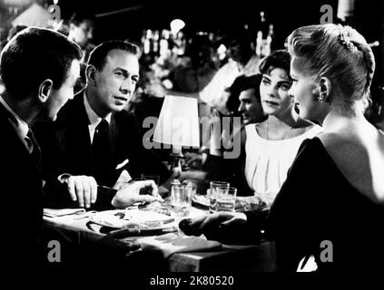 Jim Backus, Jose Ferrer, Joanne Gilbert & Gena Rowlands Film: The High Cost Of Loving (1958) Characters: Paul Mason,,Syd Heyward & Jenny Fry  Director: Jose Ferrer 16 May 1958   **WARNING** This Photograph is for editorial use only and is the copyright of MGM and/or the Photographer assigned by the Film or Production Company and can only be reproduced by publications in conjunction with the promotion of the above Film. A Mandatory Credit To MGM is required. The Photographer should also be credited when known. No commercial use can be granted without written authority from the Film Company. Stock Photo