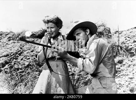 BARBARA BRITTON, ROBERT STACK, BWANA DEVIL, 1952 Stock Photo - Alamy