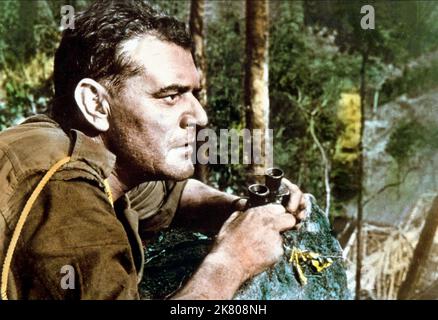 Jack Hawkins Film: The Bridge On The River Kwai (1957) Characters: Maj. Warden  Director: David Lean 02 October 1957   **WARNING** This Photograph is for editorial use only and is the copyright of COLUMBIA and/or the Photographer assigned by the Film or Production Company and can only be reproduced by publications in conjunction with the promotion of the above Film. A Mandatory Credit To COLUMBIA is required. The Photographer should also be credited when known. No commercial use can be granted without written authority from the Film Company. Stock Photo