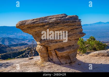 An overlooking view of Tucson, Arizona Stock Photo