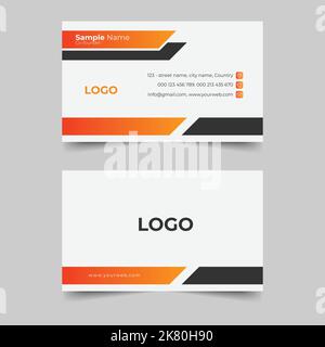 Creative and corporate business card design Stock Vector