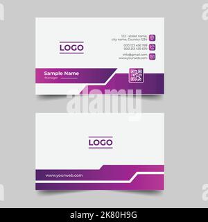 Creative and corporate business card design Stock Vector