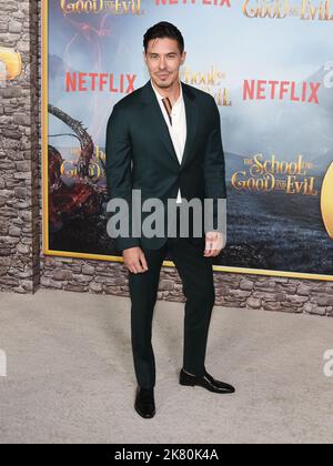 18 October 2022 - Los Angeles, California - Lewis Tan. premiere of Netflix's ''The School for Good and Evil' (Credit Image: © Billy Bennight/AdMedia via ZUMA Press Wire) Stock Photo