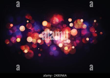 realistic bokeh lights background vector design illustration Stock Vector