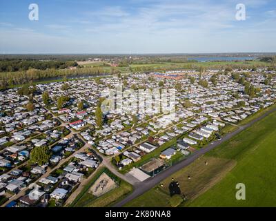 Largest campsite in Germany. Campingplatz Grav-Insel Stock Photo - Alamy