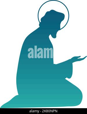 joseph manger character Stock Vector