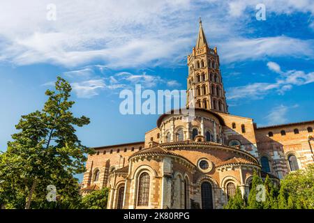 Basilica Saint Sernin in Toulouse in Haute-Garonne in Occitanie, France Stock Photo