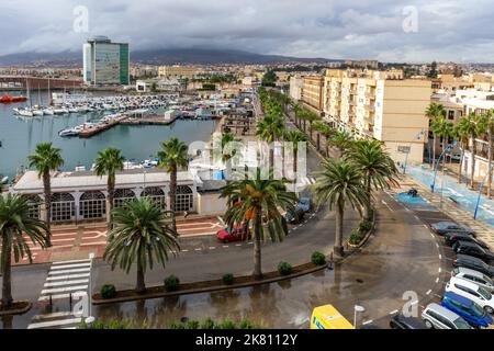 Melilla Traditional Architecture in a Spanish Enclave in Africa. Melilla Shares a Border with Morocco. Spain. Africa. Stock Photo