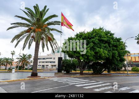 Melilla Traditional Architecture in a Spanish Enclave in Africa. Melilla Shares a Border with Morocco. Spain. Africa. Stock Photo