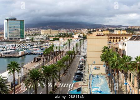 Melilla Traditional Architecture in a Spanish Enclave in Africa. Melilla Shares a Border with Morocco. Spain. Africa. Stock Photo