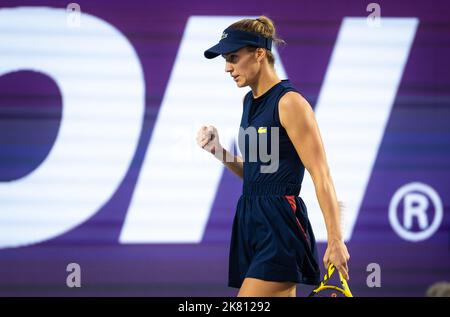 Bernarda Pera of the United States in action during the first round of the 2022 WTA Guadalajara Open Akron WTA 1000 tennis tournament on October 17, 2022 in Guadalajara, Mexico - Photo: Rob Prange/DPPI/LiveMedia Stock Photo