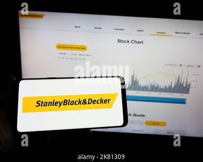 Logo of public company Stanley Black Decker displayed on a