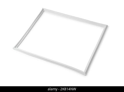 Refrigerator door gasket seal isolated on white Stock Photo