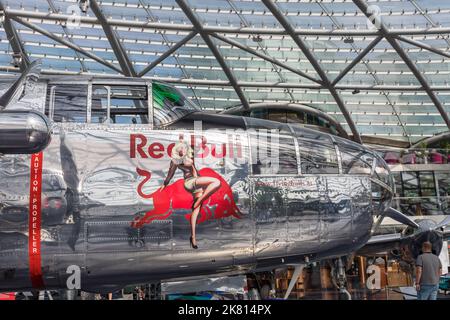 Hangar-7, Red Bull Aviation Museum, Salzburg, Austria Stock Photo