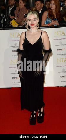 Photo Must Be Credited ©Alpha Press 078237 13/10/2022 Mollie Gallagher National Television TV NTA Awards 2022 At The OVO Arena Wembley in London Stock Photo