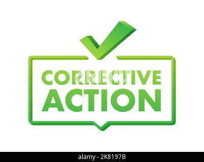 CAPA - Corrective and preventive action. Vector stock illustration. Stock Vector