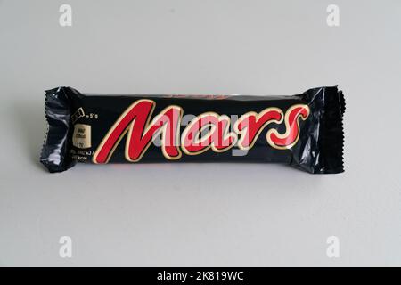 Plain M&M's chocolate candy. Produced by Mars, Inc Stock Photo - Alamy