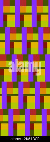 abstract seamless vector pattern made of colorful rectangles Stock Vector