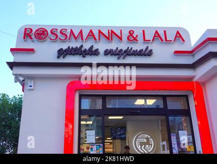 Rossmann & Lala, store in Saranda, Republic of Albania Stock Photo