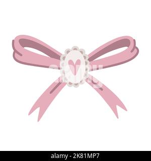 Pink vintage bow Stock Vector