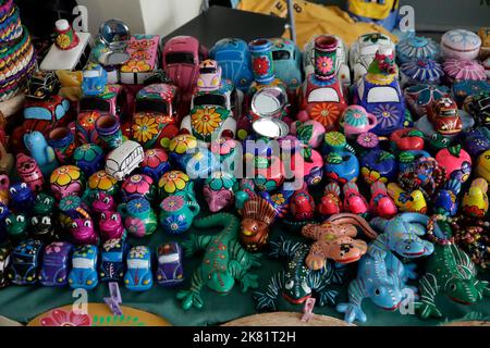 Mexico City, Mexico. 19th Oct, 2022. Artisans from the state of Guerrero offer their crafts at a fair in the Senate of the Republic in Mexico City. on October 19, 2022 in Mexico City, Mexico (Credit Image: © Luis Barron/eyepix via ZUMA Press Wire) Stock Photo