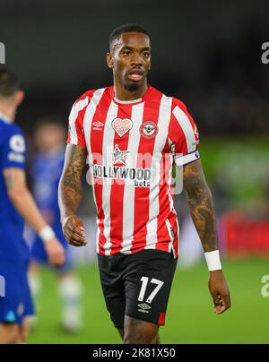 19 Oct 2022 - Brentford v Chelsea - Premier League - Gtech Community Stadium  Brentford's Ivan Toney during the Premier League match against Chelsea. Picture : Mark Pain / Alamy Stock Photo