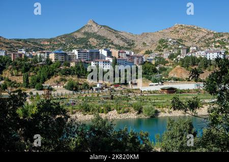 A beautiful view from the city center of Tunceli Stock Photo