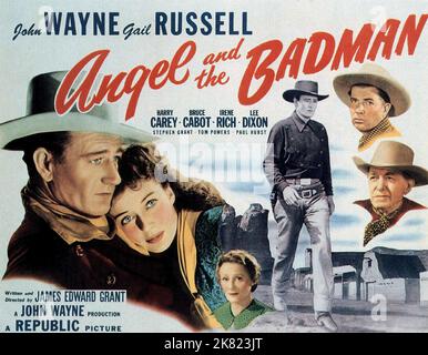 John Wayne and Gail Russell in Angel and the Badman - Promotional