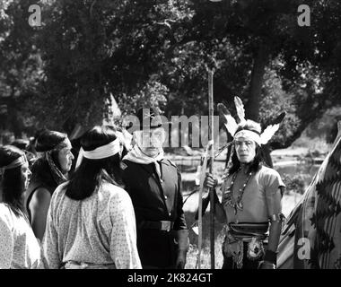 Tom Neal & Russell Hayden Film: Apache Chief (USA 1949) Characters: Lieutenant Brown, Black Wolf  Director: Frank Mcdonald 04 November 1949   **WARNING** This Photograph is for editorial use only and is the copyright of LIPPERT PICTURES and/or the Photographer assigned by the Film or Production Company and can only be reproduced by publications in conjunction with the promotion of the above Film. A Mandatory Credit To LIPPERT PICTURES is required. The Photographer should also be credited when known. No commercial use can be granted without written authority from the Film Company. Stock Photo