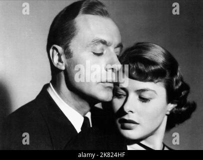 Charles Boyer & Ingrid Bergman Film: Arch Of Triumph (1948) Characters: Dr. Ravic, Joan Madou Usa 1948) Director: Lewis Milestone 17 February 1948   **WARNING** This Photograph is for editorial use only and is the copyright of UNITED ARTISTS and/or the Photographer assigned by the Film or Production Company and can only be reproduced by publications in conjunction with the promotion of the above Film. A Mandatory Credit To UNITED ARTISTS is required. The Photographer should also be credited when known. No commercial use can be granted without written authority from the Film Company. Stock Photo