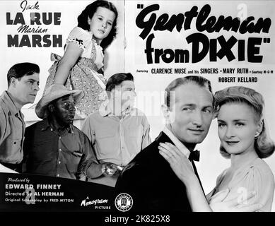 Movie Poster Film: Gentleman From Dixie (1941)   Director: Albert Herman 02 September 1941   **WARNING** This Photograph is for editorial use only and is the copyright of EDWARD F.FINNEY PRODUSCTIONS and/or the Photographer assigned by the Film or Production Company and can only be reproduced by publications in conjunction with the promotion of the above Film. A Mandatory Credit To EDWARD F.FINNEY PRODUSCTIONS is required. The Photographer should also be credited when known. No commercial use can be granted without written authority from the Film Company. Stock Photo
