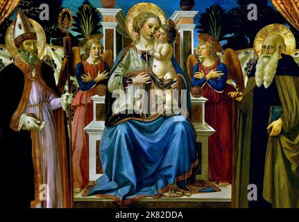 Madonna and Child with Angels by Cosimo Rosselli 1440–1507 Italy ...