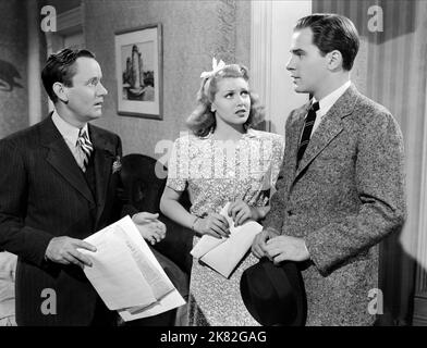 ROSCOE KARNS, LANA TURNER, RICHARD CARLSON, DANCING CO-ED, 1939 Stock ...