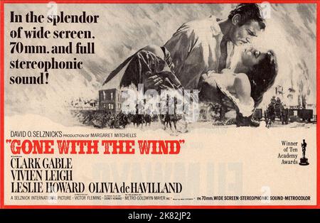 Vivien Leigh & Clark Gable Poster Film: Gone With The Wind (USA 1939) Characters: Scarlett O'Hara - Their Daughter &  Director: Victor Fleming 15 December 1939   **WARNING** This Photograph is for editorial use only and is the copyright of MGM and/or the Photographer assigned by the Film or Production Company and can only be reproduced by publications in conjunction with the promotion of the above Film. A Mandatory Credit To MGM is required. The Photographer should also be credited when known. No commercial use can be granted without written authority from the Film Company. Stock Photo