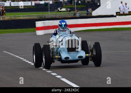 Roland Wettstein, Parnell MG K3, Goodwood Trophy, a twenty minute race for Grand Prix cars, Voiturette cars and Historic Racing Specials, that are typ Stock Photo