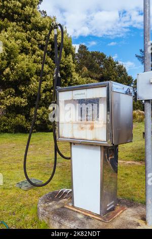 Herrick Gas Pump in Tasmania Australia Stock Photo